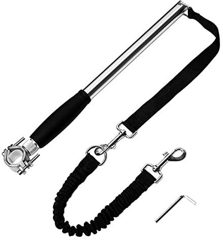 Generic Einziehbare Fahrradleine für Hunde, Hände frei, zu Fuß, Hundeleine, Fahrrad-Hundeleine, sicher mit Haustieren, für das Radfahren, mittelgroße Hunde,