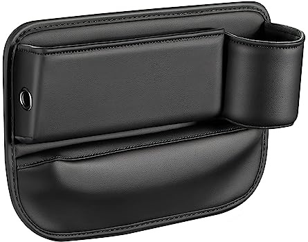 Aufbewahrungsbox für Autositze , Auto Organizer Vorne - Universal Seitentaschen Organizer mit Kabelloch lückenfüller für autositze mit USB Ladeloch für Handys,Geldbörse,Karten,Münzen,Trinkbecher
