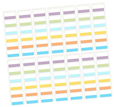 NUOBESTY 300stücke Papier-index-tabs Selbstklebend Haftende Lesezeichen Für Bücher Ordner Dokumente Wiederverwendbare Registerkarten Zum Beschriften Und Klassifizieren Bei Arbeit Und Studiu