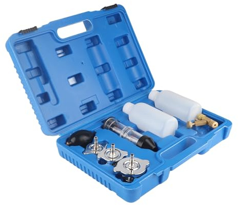 8PCS CO2 Lecktester Zylinderkopfdichtung Dichtigkeits Prüfgerät Leckagetester mit 3 Bajonettanschlüssen inkl. Kunststoffkoffer