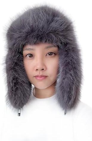 Lina & Lily Damen Winter Trappermütze Kunstpelz mit Ohrenklappen
