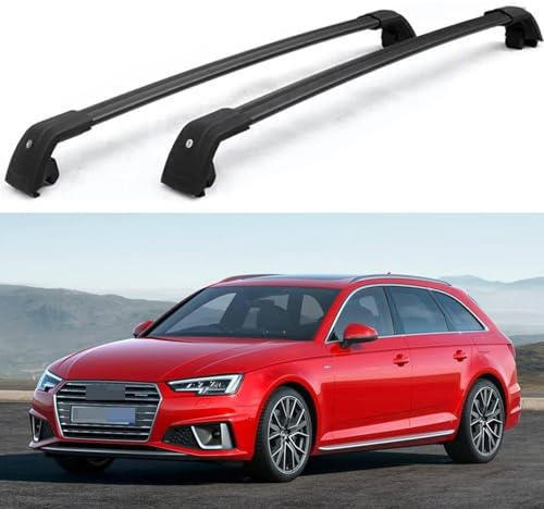 VENYAA 2 Stück Auto Relingträger Dachträger für Audi A4 Avant (8W5, B9) 2015-2020 2021 2022, Aluminium Dachgepäckablage Schienen Querstangen Autodachgepäck, Auto Zubehör