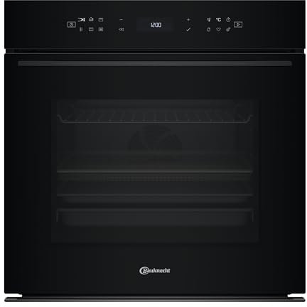 Bauknecht BBI78HT1SK Einbau-Heissluftbackofen/A+/ 73l/ Hydrolyse/SoftClose/AirFry Funktion inkl. Airfry-Tray/High Temp. Pizza Funktion/LCD Text-Display/ 1x Teleskopauszug