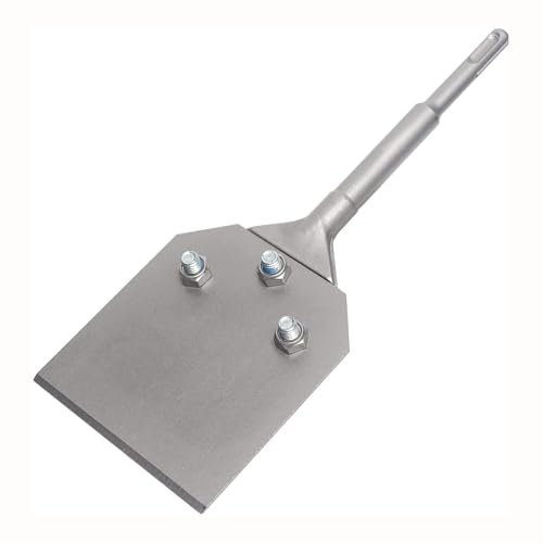 Nucraft SDS-Plus Scraper Chisel,4（ 250 x 100 mm）, for SDS Plus Hammer for Removing Tile and Floor Adhesive, Carpet, Linoleum, Plywood, Wall Surface