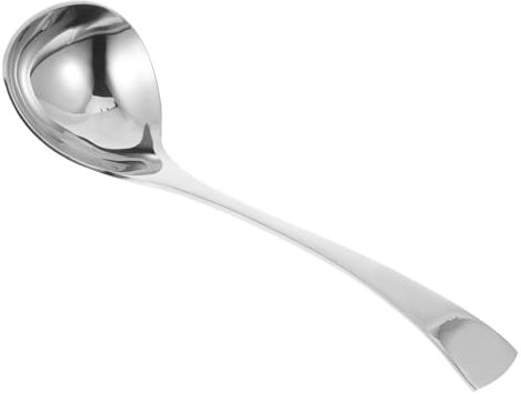 ERINGOGO 2piezas Cuchara Sopera De Acero Inoxidable y Pequeño Para Usar Mesa Mini Cucharón De Cocina Para Servir Salsa y Aceite Cóctel Cucharón De Mango