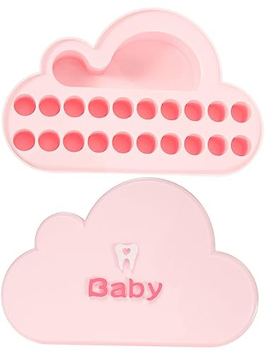 POPETPOP Scatola Archiviazione Per Denti Latte Organizzatore Compatto e Portatile Per Design Adorabile e Spazioso Confezione Infanzia