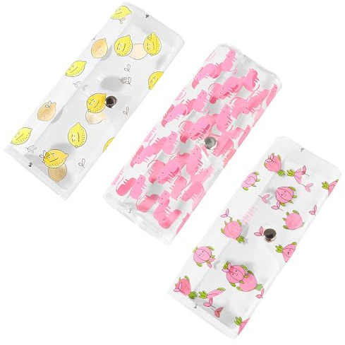 Cosswe Brillenetui Weich PVC, 3 Stück Brillenetui Damen, Brillenkasten Kinder Tragbare, Sonnenbrillen Etui Klassisches, Brillen Etui, Glasses Case