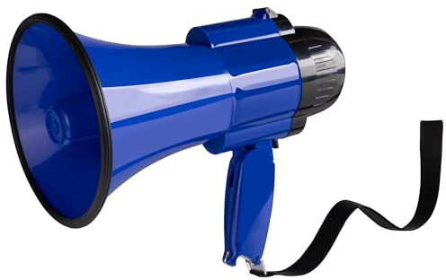 MyMealivos 30W Megafon Bullhorn eingebaute Sirene und 240er Aufzeichnung, Lautstärkeregelung für Innen- und Außenaktivitäten