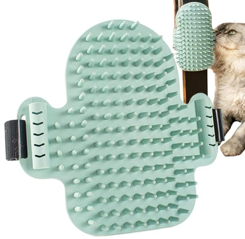 Pet Corner Groomers Massagebürste | Cat Self Groomer Eckbürste - Weiche Wandpfleger zum Fellpflegen und Kratzen, Fellpflegebürstenkratzer mit Katzenminze für Hunde, Katzen Pet Corner Groomers Massageb