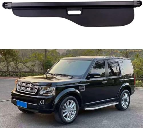 WEIQQI pour Land Rover Discovery 4 LR4 2010-2016 Cache-Bagages, Housse Colis Cargo Couverture De Cargaison Étagère Arrière Rétractable De Coffre