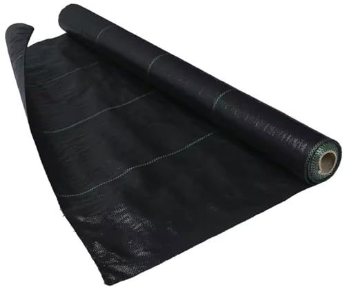 DIWAL Telo Pacciamatura Anti Erbacce Giardino Tessuto UV Resistente Membrana Barriera per Controllo Erbacce in Aiuole, Vialetti, Ingressi, Terrazza, Paesaggistica(1m x 50m)