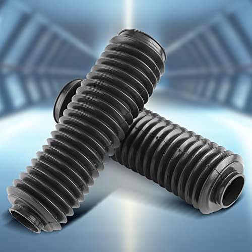 ZenithAur Cuffia Forcella Moto Lunghezza 23 cm con Diametro Interno 52 mm/37 mm, Copertura Antipolvere in Gomma Flessibile per Manicotto Forcella per Ammortizzatori ATV e Dirt Bike