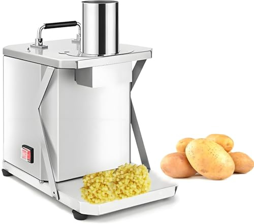 Cortador automático de verduras, cortador eléctrico con cuchillas intercambiables para preparación comercial de alimentos