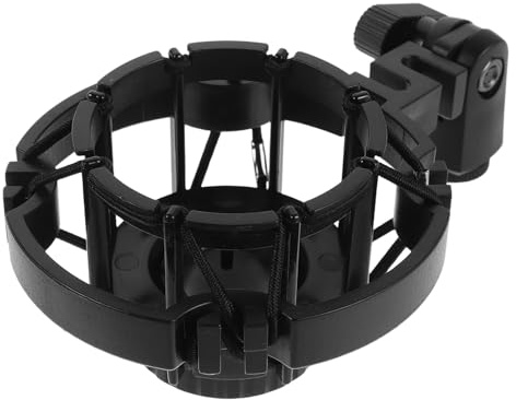 SEWACC Supporto per Microfono Antivibrazione Staffa per Microfono Portatile Compatibile Microfoni Condensatore Supporto Antiurto per Streaming Live