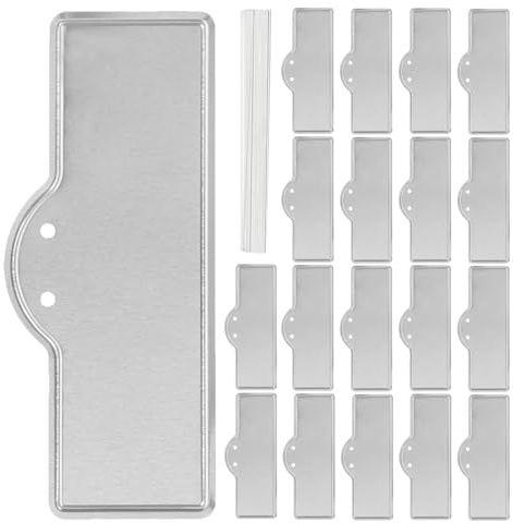WRITWAA Étiquettes Métalliques de Jardin en Aluminium 50 Pièces, Plaques Résistantes pour Identification Rapide de Plantes, Fleurs et Légumes en Extérieur