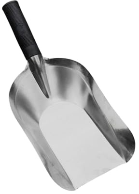 Generico Cucchiaio Piatto a Mano con Vanga da Giardino, Design Pratico, Sabbia in Acciaio Inossidabile for diserbo