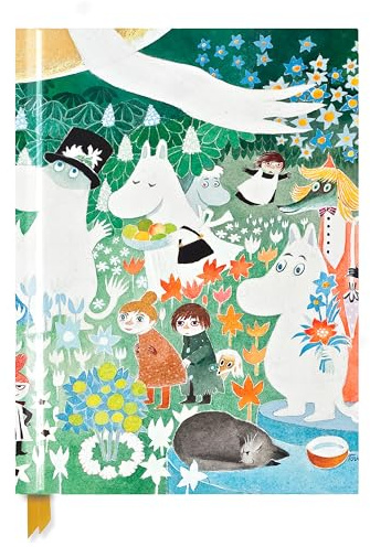Premium Skizzenbuch: Tove Jansson, Die wundersame Reise ins Mumintal: Unser hochwertiges Blankbook mit festem, künstlerisch geprägtem Einband im Format 28 cm x 21,6 cm