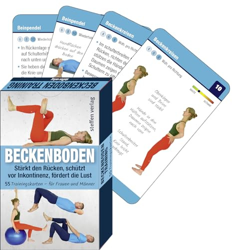 Trainingskarten Beckenboden: Stärkt den Rücken, schützt vor Inkontinenz, fördert die Lust. 55 Trainingskarten – für Frauen und Männer (Trainingsreihe von Ronald Thomschke)