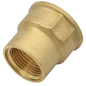 Stabilo-Sanitaer Messingfitting Reduziermuffe 3/4 x 1 Zoll Reduzierung Übergangsmuffe Messing Fitting Gewindefitting Rohrfitting