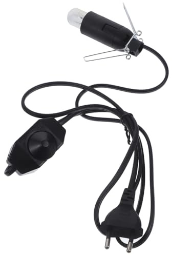 LEDMOMO Ampoule À Filament De Tungstène E14 Avec Câble D’Alimentation Et Ligne De Gradation Pour Prise Européenne Variateur D’Intensité Pour Lampe À Sel 7.50 X 7.00 X 2.50 cm