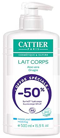 Cattier Körpermilch Bio Modelliermittel, 2er Pack (2 x 500 ml)