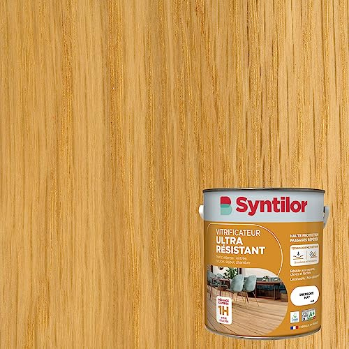 Syntilor - Vitrificateur Parquet Ultra Résistant Incolore Ultra Mat 5L