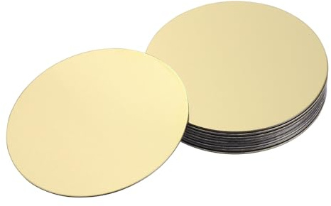 UKCOCO 10 Stück Magnetische Metallplatten Mit Kleber Für Auto Kfz Handyhalterung Runde Selbstklebende Aufkleber Montage Kits Für Smartphones Und Tablets 1.57 Zoll