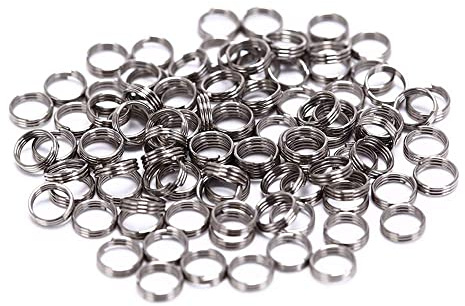 ANNIUP ANIPP Edelstahl Dart Schaft Ringe O-Ring Federring für Dart Nylon Schäfte Zubehör 4,15 mm 100 Stück