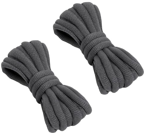 VSUDO Oval Trainer Laces for Trainers, Half Round Shoe Laces for Sneakers | 6mm Wide Men Women Replacement Shoelaces, Durable Polyester, Stay Tied, For Sport Running Basketball Athletic Casual Shoes