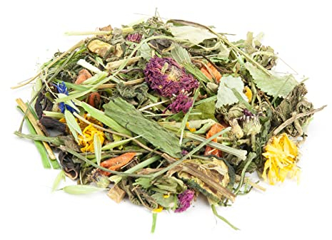 Mr. Crumble Meerschweinchen-Futter – 100 % natürlich, getreidefrei, ohne Pellets – mit Blüten & Kräutern – rohfaserreiches Strukturfutter für gesunde Verdauung – 1 kg