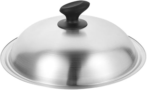 Cabilock Pfannendeckel Edelstahl Topfdeckel Kochdeckel Ersatzdeckel mit Griff 32CM Universaldeckel Kochtopf Deckel Spritzschutz Wok Deckel Abdeckung für Küche Töpfe Pfannen Bratpfanne Kochgeschirr