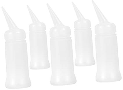 FRCOLOR 5pcs Large Capacity Refillable Hair Spray Bottles Plastic Spray Bottles for Hair Salon