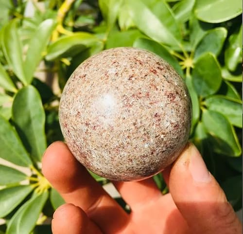 VEKETE 4-6cm Cristallo Naturale Meteorite Pietra Madre Divinazione Energia Sfera Di Pietra Fotografia Palla Decorativa Collezionista Di Gioielli, 4-4, 5cm