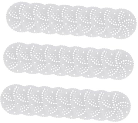 Zerodeko 500pièces Papier Sulfurisé Perforé Absorbant Huile Papier Cuisson Blanc Pour Four Et Cuisson Vapeur Pour Barbecue Et Pâtisserie