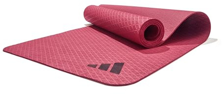 Adidas Yogamatte aus 50% recyceltem Material frei von PVC - rutschfeste und strukturierte Oberfläche (176 x 61 cm) für den perfekten Halt beim Yoga in 4mm / 6mm / 10mm