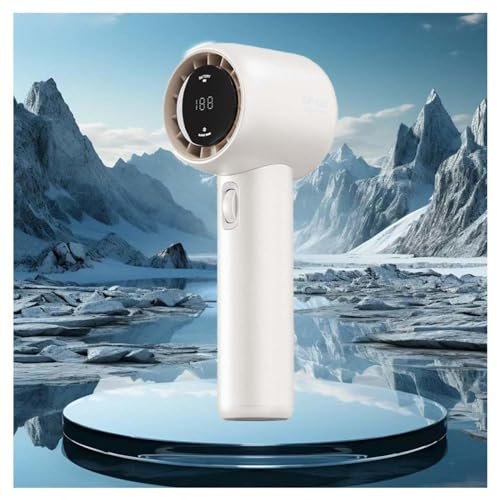 HAZARA Portable Fan Rechargeable 100 Gears, Continuously Variable Speed, Usb Fans 9 Seconds High Wind Speed, Powerful Fan Mini Travel Essentials,White