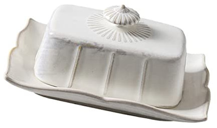 Hoement Exquisiter Keramik Butterteller Mit Deckeldesign Für Dessert-präsentationstablett Butterbehälter Mit Luftdichtheit Leicht Zu Reinigen Und Mikrowellengeeignet