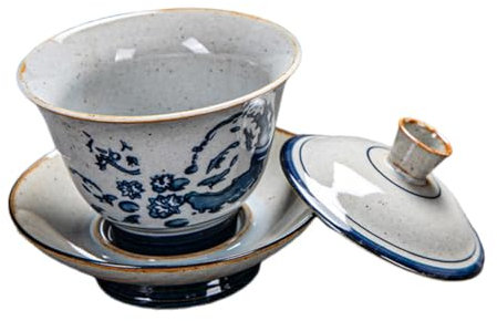 SHOWERORO 1juego Taza De Té Con Tapa De Cerámica Vintage Para Té Oolong Puer Para Reuniones Familiares y Celebraciones