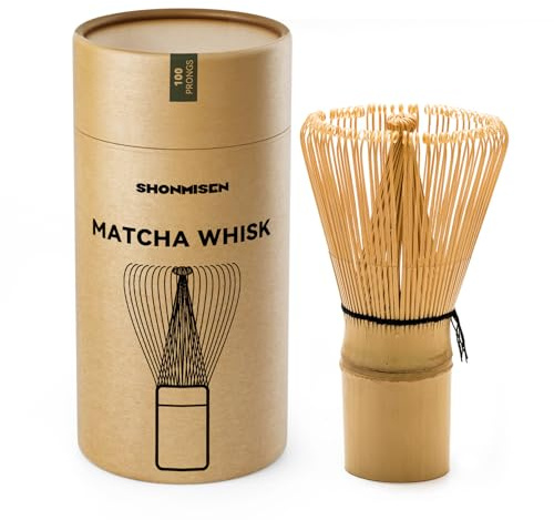 Bamboo Matcha Whisk 80/100/120 Prong, Traditional Japanese Chasen Matcha Stirrer -Authentic Japanese Bamboo Whisk For Matcha Tea (100prongs)