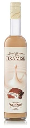 Bertagnolli Sweet Dreams Tiramisu - Likör- von Bertagnolli - zart und cremig -Flasche 0,50 Liter - 17% Vol.- feiner Tiramisu Likör - perfekt für Cocktails & Desserts