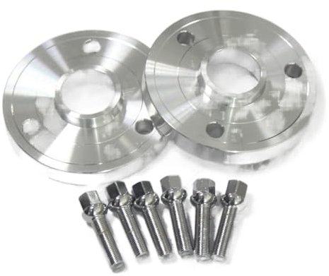 DUANSIYU Spurverbreiterung 2/4 - PCD 3-112 CB 57.1 Anzug fit benutzt for Smart Cabrio (450) City-Coupe (450) Fortwo Cabrio (450) Spurplatten(4PCS 20mm Silver)