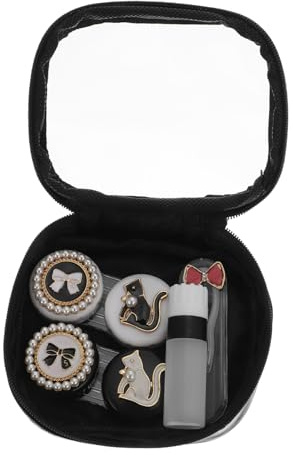 Ipetboom Estuche para Gafas De Miopía Caja De Dibujos Animados para Guardar Lentes De Contacto Caja Cosmética Cuidado De Lentes De Contacto para Llevar El Bolso