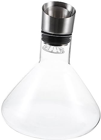 ULTECHNOVO Bicchiere Decanter per Vino in Vetro Dispenser per Vino Decanter per Aerazione del
