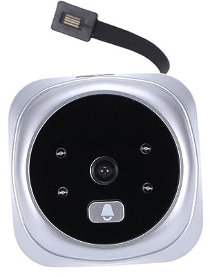 DIYEAH 135grado Spioncino Digitale Da Obiettivo Grandangolare Da Gradi Telecamera Sicurezza Notturna Monitor Display Lcd Senza Batteria Facile Installazione e Staffa in Dotazione