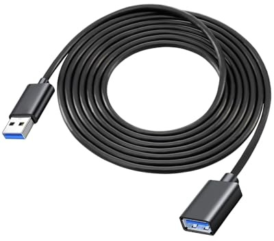 GEU 5M USB 3.0 Extension Cable USB A Male to A Female 5Gbps High-Speed Data Transfer Extender Lead Double Ended Long USB3.0 Type-A Cord for Printer Keyboard Camera Hard Drive Webcam Mouse Scanner