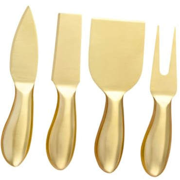 TOYANDONA Cortador de Queso de Acero Inoxidable Kit con Cuchillas Ergonómicas para Cortar Lonchear y Servir Quesos Duros y Blandos Utensilios de Cocina Fáciles de Limpiar y Almacenar