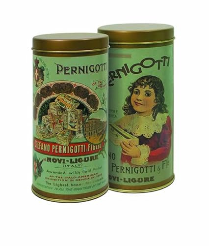 Pernigotti Latta Vintage – Assortimento Gianduiotti Classici e Cremini Classici con Nocciole Italiane – Confezione Regalo in Latta – 190 g