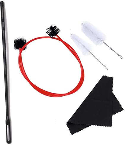 Reinigungsset for Trompete und Posaune mit Bürsten for die Pflege von Blechblasinstrumenten