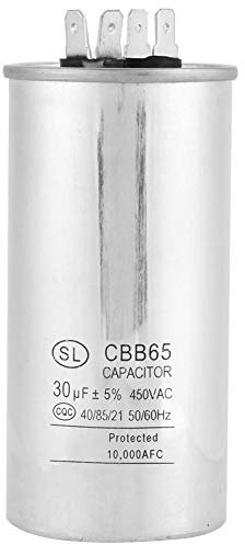 Condensador de motor 30uF AC 450V CBB65A-1 Condensador de motor cilíndrico para aire acondicionado motores refrigerador 50 / 60Hz