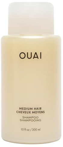 OUAI Medium Shampoo - Hydrating Shampoo with Coconut Oil, Babassu, Kumquat Extract and Keratin - Strengthens, Nourishes and Adds Shine - Paraben, Phthalate and Sulfate Free Hair Care Products - 300ml